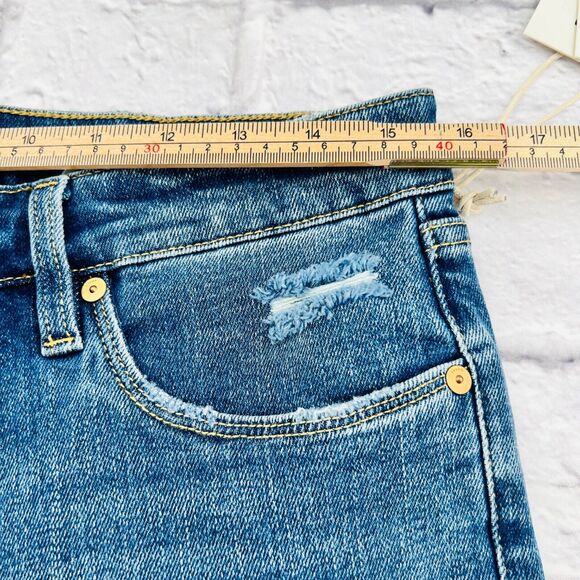 NEW Blank NYC The Bond Mid Rise Skinny Jeans Size 31 Blue Denim Stretch - Picture 8 of 12